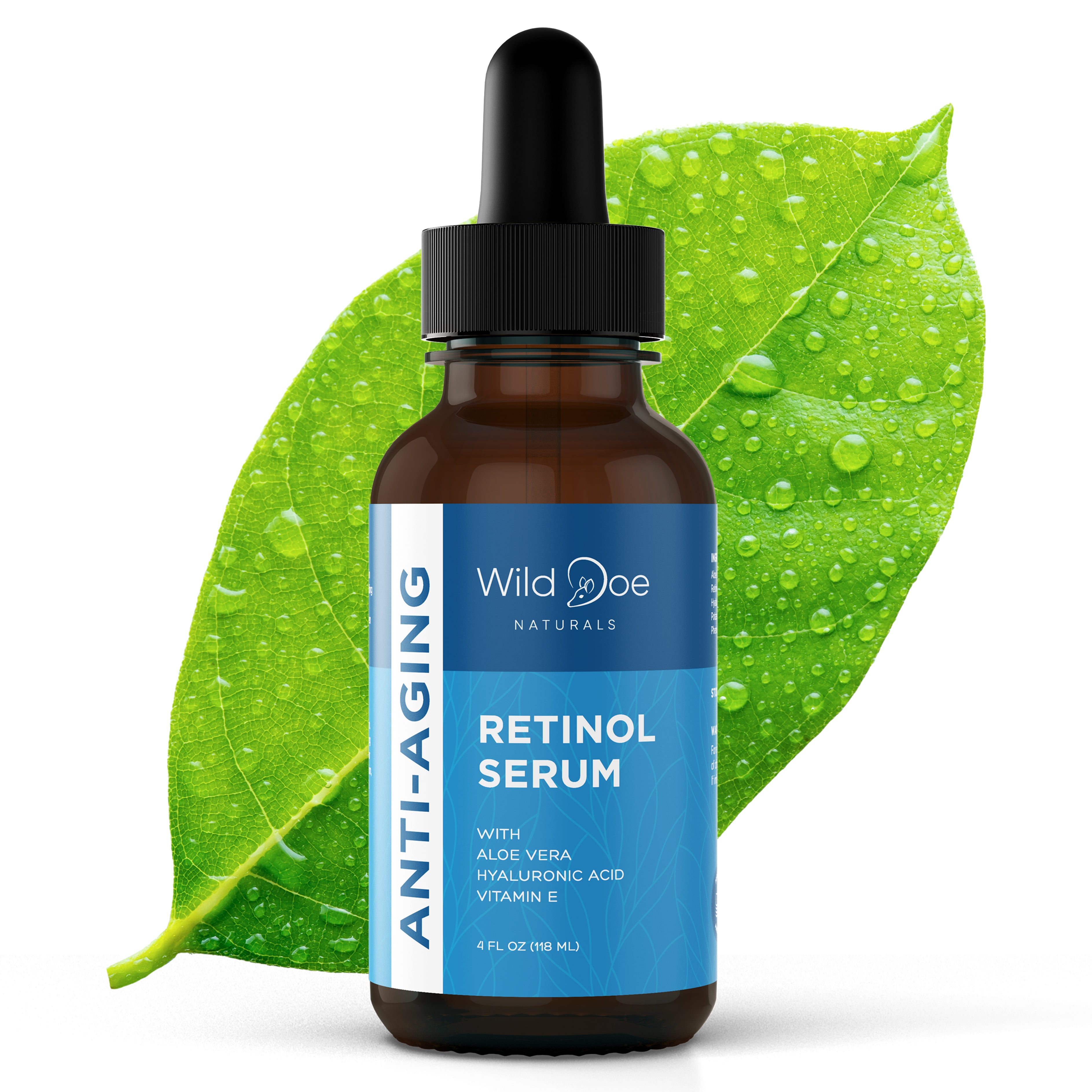 Anti-Aging Retinol Serum with Hyaluronic Acid and Vitamin E